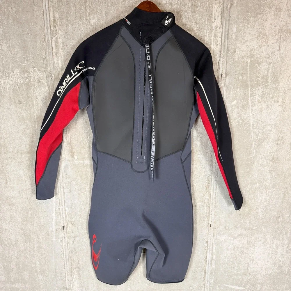 ONeill‎ Mens XL Wetsuit Gray Black Red Long Sleeve Springsuit Style 2287 2:1